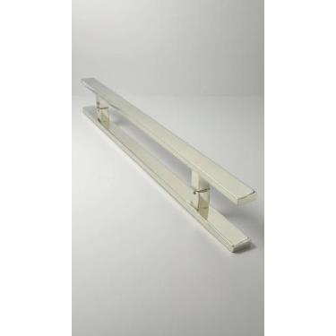 Imagem de Puxador Porta Inox Duplo Barra Retangular 60cm - Congratulations Store