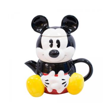 Imagem de Bule Porcelana 720ml Caneca 210ml Formato Mickey - Disney