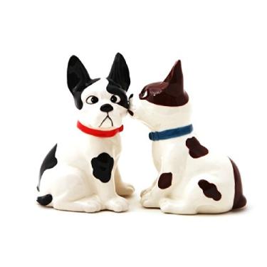 Imagem de Pacific Giftware Saleiro Pimenteiro Funny Mutts Atratives feito de cerâmica