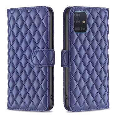 Imagem de Capa para Samsung Galaxy A42 5G A51 5G Capa carteira de couro PU premium fecho magnético suporte para cartão TPU Bumper Flip Wallet Case para Samsung Galaxy A42 5G A51 5G (azul, Samsung Galaxy A51 5G)
