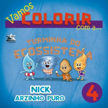 Imagem de Vamos Colorir com a Turminha do Ecossistema - Nick Arzinho Puro - Vol. 4 - Idioma: Bilíngue (Português/Inglês)