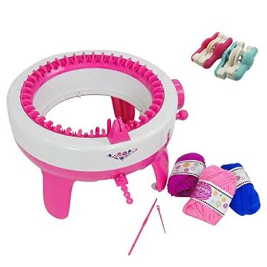 Imagem de Maquina Manivela Trico Croché Para Fazer Gorro + TEAR Pompom