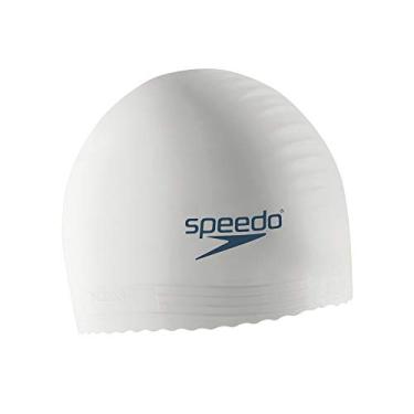 Imagem de Speedo Touca de natação unissex látex branco, tamanho único