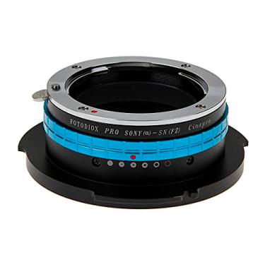 Imagem de Adaptador de montagem de lente Fotodiox Pro, adaptador de montagem de lente Sony Alpha para montagem Sony FZ - compatível com filmadoras de cinema digital Sony PMW-F3, F5, F55 e possui controle de abertura de lente integrado para lentes de montagem tipo A da Sony