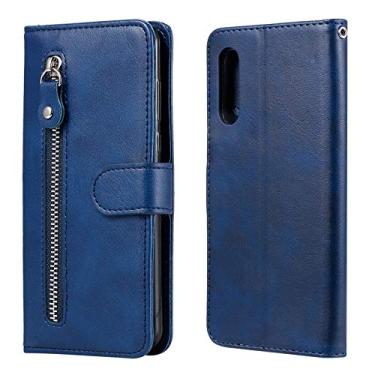 Imagem de HONGYAN Capa de telefone Para LG Velvet Fashion Texture Zipper Horizontal Flip Capa de Couro com Suporte e Slots para Cartões e Carteira Capa protetora