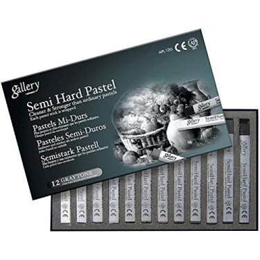 Imagem de Mungyo Gallery – Caixa de papelão semi-dura para pastéis – Cinza