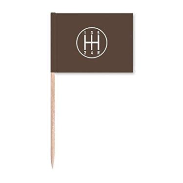 Imagem de Peças para decoração de festa de palito reverso de trânsito de carro