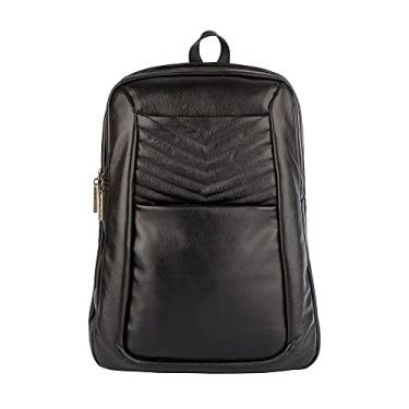 Imagem de Mochila feminina grande em couro Slim - Preto