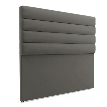 Imagem de Cabeceira Para Cama Box Casal 140 Cm Suede Grafite