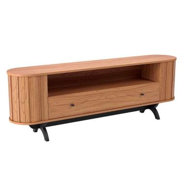 Imagem de rack desiré 1 gv freijó e preto 180 cm