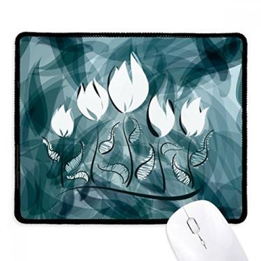 Imagem de Mousepad Tulipa pintado à mão com borda costurada para jogos