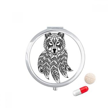 Imagem de Raccoon — Caixa silenciosa de comprimidos para bebês, caixa de armazenamento de remédios