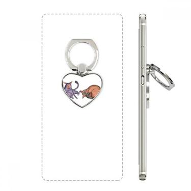 Imagem de Miaoji Pintura Aquarela Blue Cat Telefone Suporte Suporte Universal Suporte