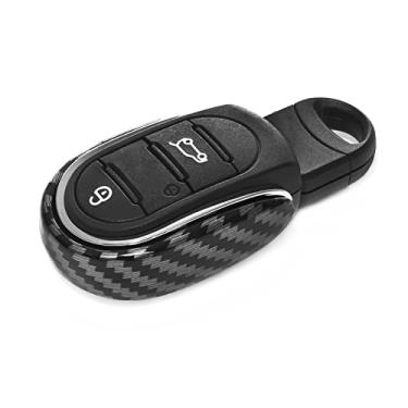 Imagem de Heinmo Para Cooper S Countryman F54 F55 F56 F57 F60 Key Shell Fob Key Cover Chain Rope Keychain Alloy Cooper Acessórios (Carbon U Type Cover)