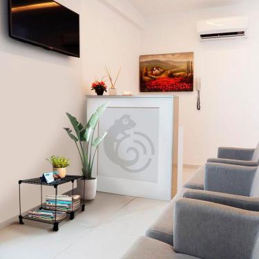 Imagem de Mesa de Centro Aramada Mesinha Retangular Apoio para Sala Decoração Casa 35x60cm Preto