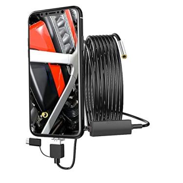 Imagem de Endoscópio 3 em 1 endoscópio wi-fi boroscópio à prova d'água câmera cobra tipo-C endoscópio USB para celular Android com lente de 3,9 mm à prova d'água de inspeção boroscópica, câmera de inspeção de vídeo 1280x720 (3,5 m)