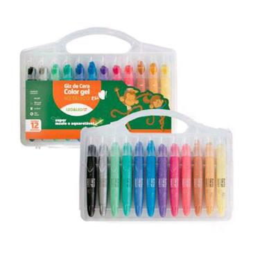 Imagem de Giz de Cera Gel Metálicos 12 Cores