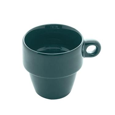 Imagem de XÍCARA P/CHÁ CERÂMICA EMPILHÁVEL VERDE 210ml