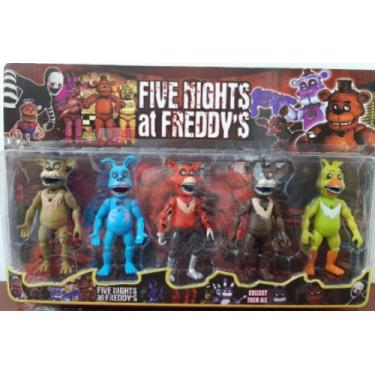 Kit 6 Bonecos Animatronics Five Nights At Freddy's Fnaf