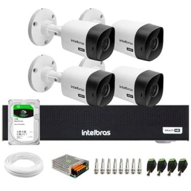 Imagem de Kit 4 Câmeras Intelbras Vhc 1120 B Hd 720p Visão Noturna 20m Ip66 + Gravador Digital de vídeo Intelbras Mhdx 1004-c + Hd 1tb Barracuda