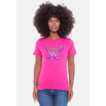 Imagem de Camiseta Ecko Feminina Green Pink