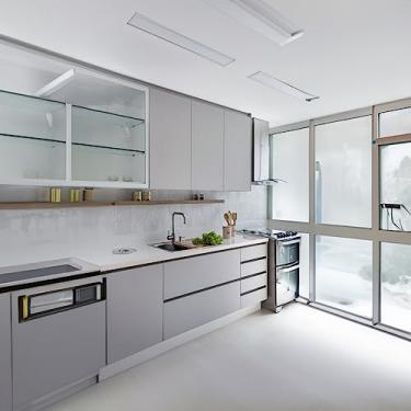 Imagem de Papel de Parede Cinza Claro Fosco Adesivo Vinílico Liso Vinil Cinza Glacial Para Móveis Sala 1mt