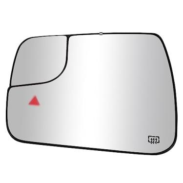 Imagem de LOIYLLEN Substituição do espelho lateral do motorista para Dodge Ram 1500 2500 2019 2020 2021 - Vidro do espelho do lado esquerdo, vidro retrovisor com potência aquecida e ponto cego (68402094AA)