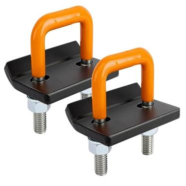 Imagem de META Hardware Apertador de engate para engates de 3,15 cm e 5 cm, estabilizador de engate resistente anti-chocalho com revestimento de borracha, reduz o movimento no suporte de bicicleta para carregar engate, laranja (pacote com 2)
