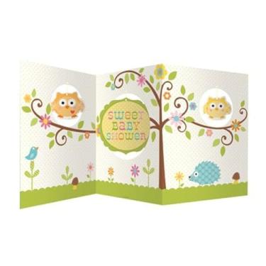 Imagem de Creative Converting Peça central de sanfonamento para chá de bebê Happi Tree