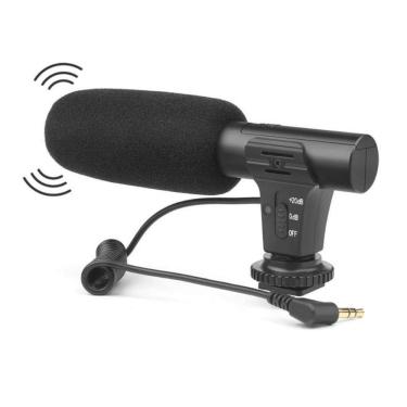Imagem de Microfone 3.5 mm shoot para camera dslr canon nikon p2