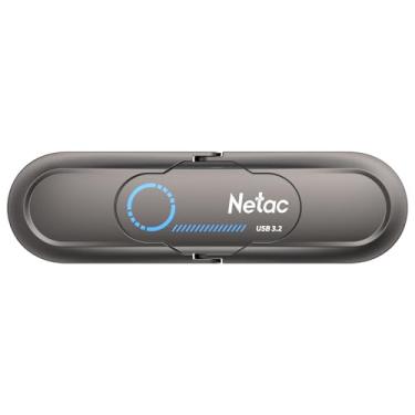 Imagem de Netac Unidade de estado sólido USB externa portátil de 256 GB, até 1.000 MB/s tipo-c e proteção de segurança de interface dupla USB 3.2 para armazenamento de dados, expansão de armazenamento para
