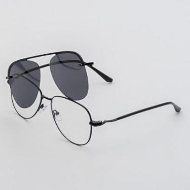 Imagem de Óculos Clipon Sol Armação Feminina Grau Metal 2 em 1 / Aviador - Óculos Sunrise-Feminino