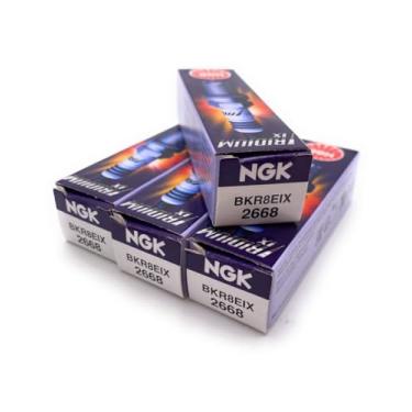 Imagem de 4 novas velas NGK Iridium IX Spark BKR8EIX # 2668