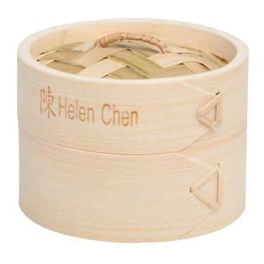 Imagem de Helen's Asian Kitchen Vaporizador de alimentos Dim Sum com tampa, 10 cm, bambu natural