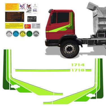 Imagem de Kit Faixa Caminhão Mercedes Benz 1714 1718 Lateral/ Frontal - SPORTINO