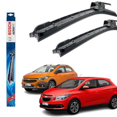 Imagem de Par Palheta Limpador Parabrisa Original Bosch Onix 1 Geração  / Activ 