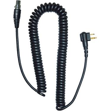 Imagem de Cabo de fone de ouvido Klein Electronics KCORD-M1 K-Cord série profissional para uso com Motorola/Blackbox/HYT/Relm/TEKK Radios, cabos de 4,5 mm de espessura, super memória de retorno de bobina, feito para todos os protetores duplos e únicos