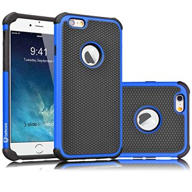 Imagem de Capa Tekcoo para iPhone 6S, capa resistente Tekcoo para iPhone 6, [Tmaior] para iPhone 6/6S (4,7 polegadas) capa de proteção contra impactos com revestimento de plástico externo e interior de silicone de borracha, Blue/Black