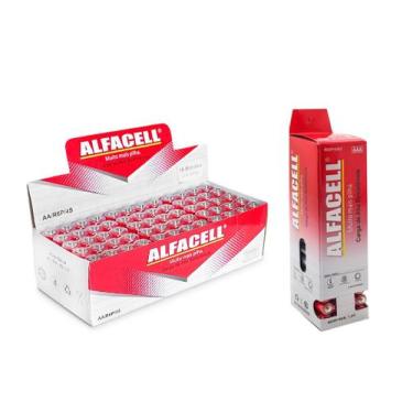 Imagem de Pilhas AA e AAA Kit Com 120 Unidades 2a 3a Original Comum - Alfacell