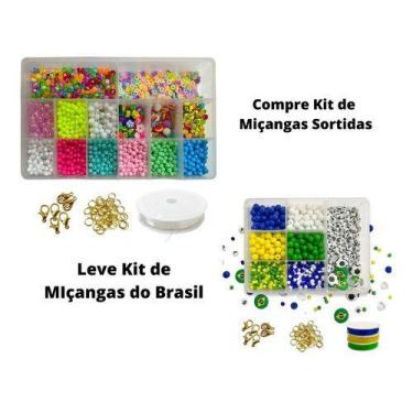 Imagem de Kit Miçangas Letras Aplique Contas Para Pulseiras Colar 3680 - ADB