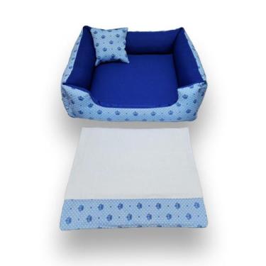 Imagem de caminha pra dog caminha pets médios até 12kg + tapetinho higiênico lav