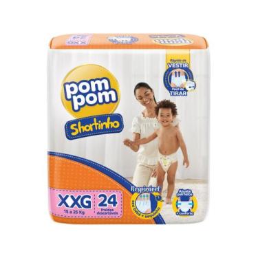 Imagem de Fralda Shortinho Pom Pom Tam. XXG - 15 a 25kg 24 Unidades, 24, XXG