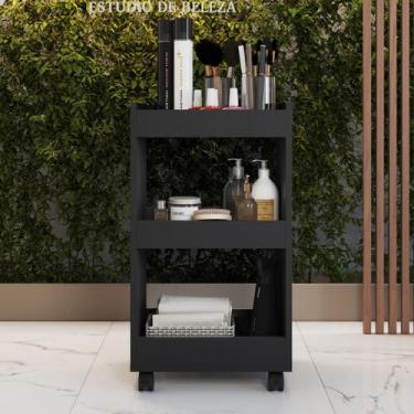 Imagem de Carrinho Auxiliar Para Clínica De Estética Mesinha Multiuso- Móveis Bo