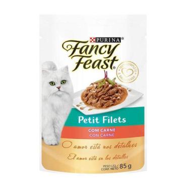 Imagem de Ração Úmida Fancy Feast Petit Filets para Gatos Sabor Carne 85g - Nest