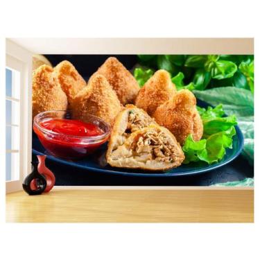 Imagem de Papel De Parede Alimentos Salgados Coxinha Bar 3,5M Al522 - Você Decor