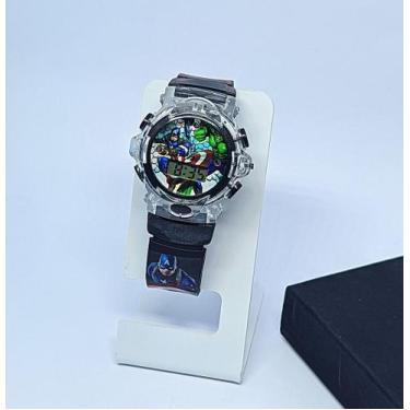 Imagem de Relógio Infantil Digital Pisca Luz Led Toca Musica para Crianças Perso