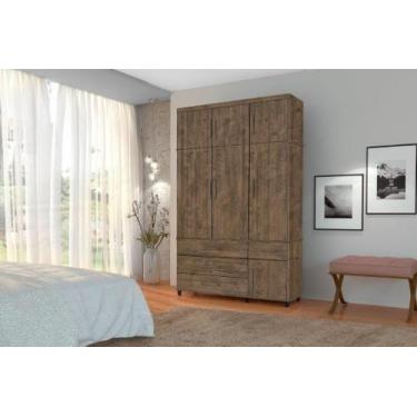Imagem de Roupeiro / Guarda Roupas RO Solteiro 3 Portas Cor Canela - SM