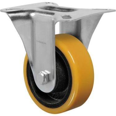Imagem de Rodízio Fixo De Poliuretano 3 Pol. 75Mm Suporta Até 170Kg - Schioppa