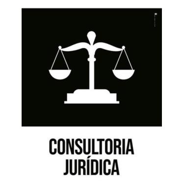 Imagem de Kit 3 Placas Sinalização - Consultória Jurídica Desenho - Sinalizo