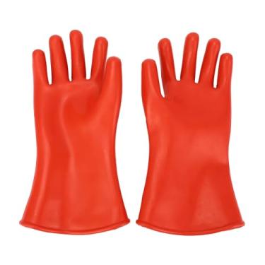 Imagem de Luvas Isoladas para Eletricista, 500V Luvas Resistentes a Alta Tensão Luvas Isoladas de Borracha Antiderrapantes à Prova de água Luvas de Trabalho de Proteção de Segurança